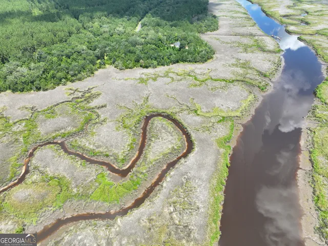 a view of a lake with an outdoor space