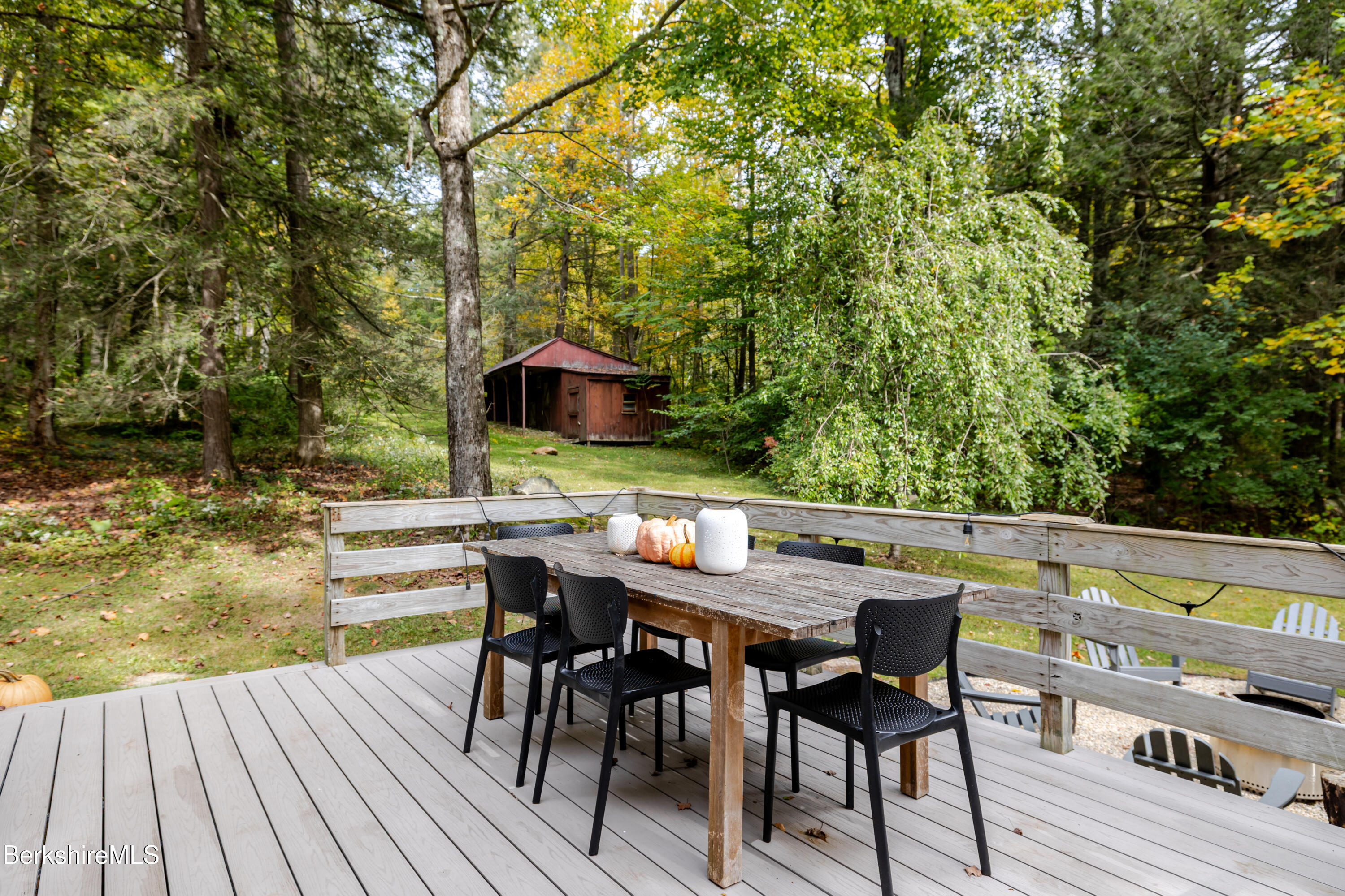 176 Division Street Great Barrington, MA 01230 - Photo 36 of 40 a view of deck with patio and yard