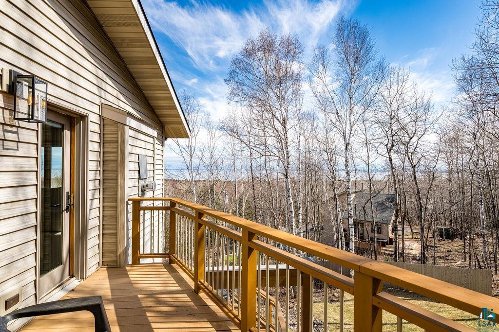 4856 Kingston Street Duluth, MN 55804 - Photo 58 of 88 Outdoor deck featuring wood-finish railings and flooring