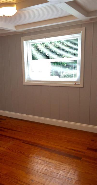 321 Rocktown Road Tarrs, PA 15688 - Photo 22 of 25 UPSTAIRS BEDROOM, BEAUTIFUL ORIGINAL WOOD FLOORS AND COFFERED CEILING!