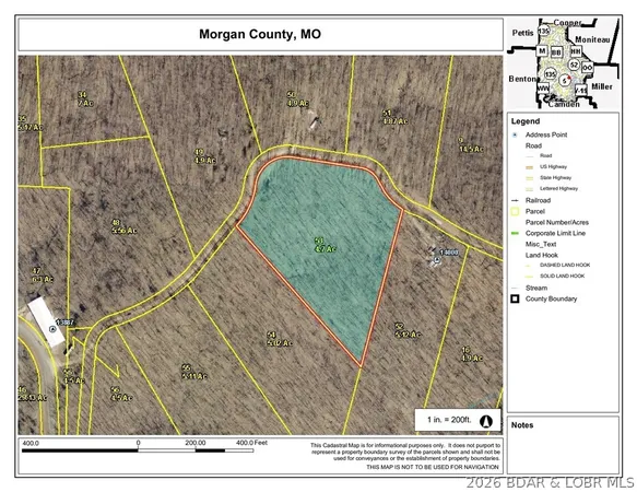 $29,500 | 4.70-ac 4.70-ac Critter Pass, Versailles, MO 65084