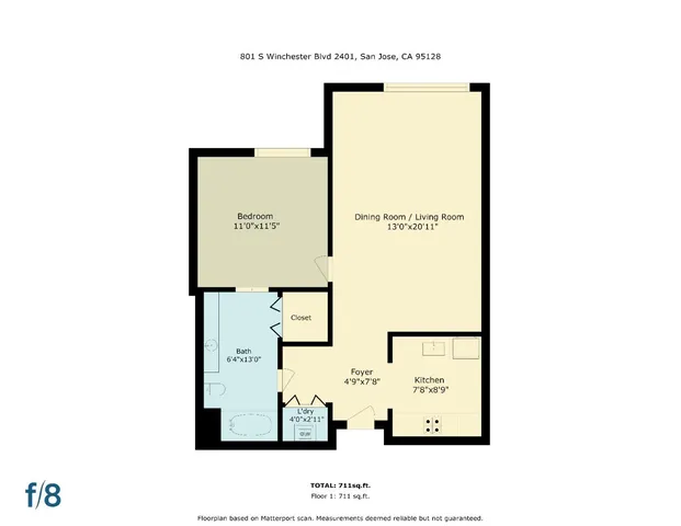 $568,000 | 801 South Winchester Boulevard, Unit 2401, San Jose, CA 95128