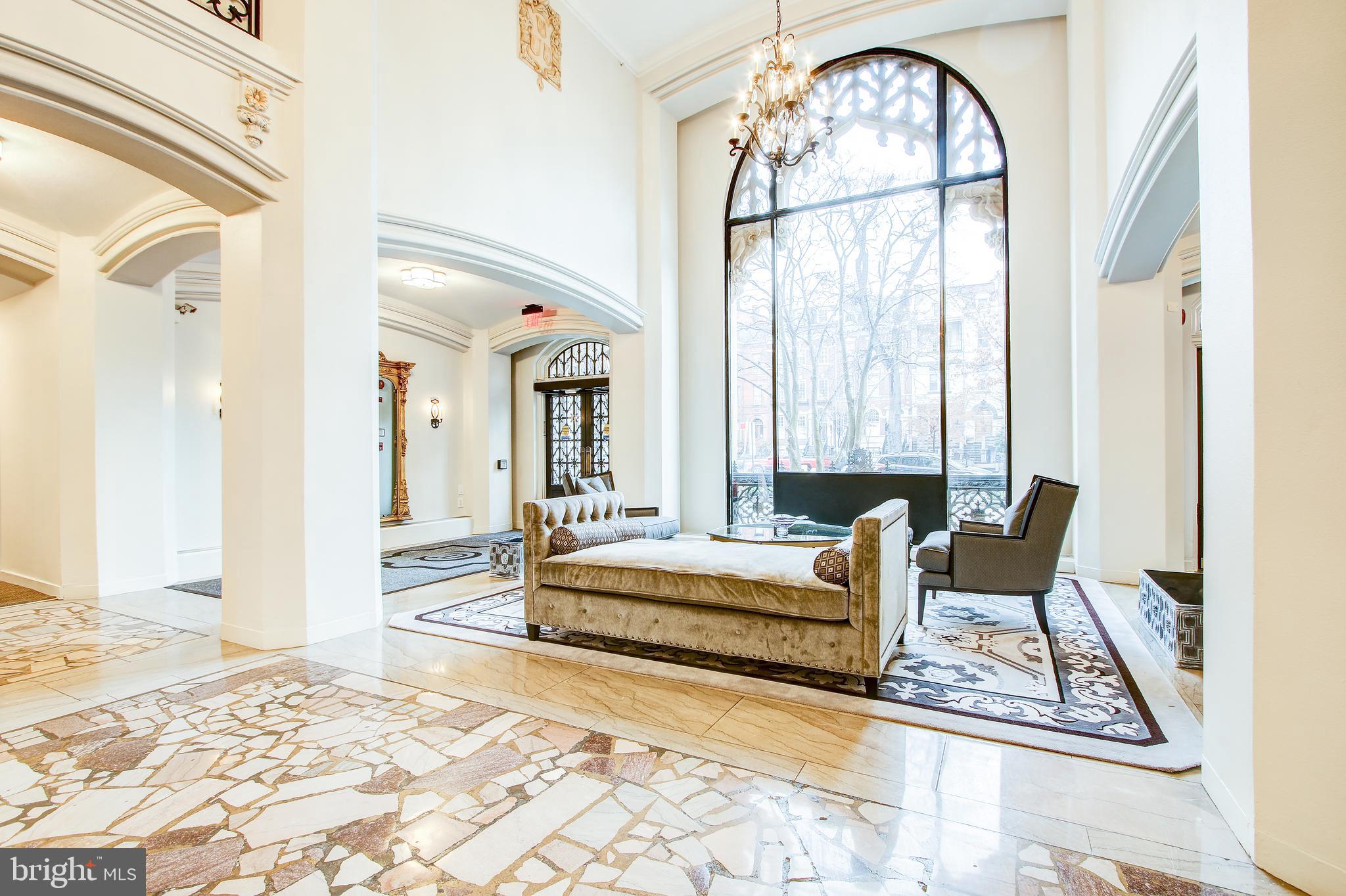 1701 16th Street Northwest, Unit 450 Washington, DC 20009 - Photo 5 of 33 Main lobby with 24/7 security
