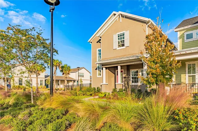 a view of a house with a swimming pool