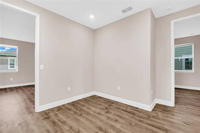wooden floor in an empty room