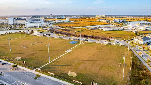 a view of a swimming pool with an ocean view