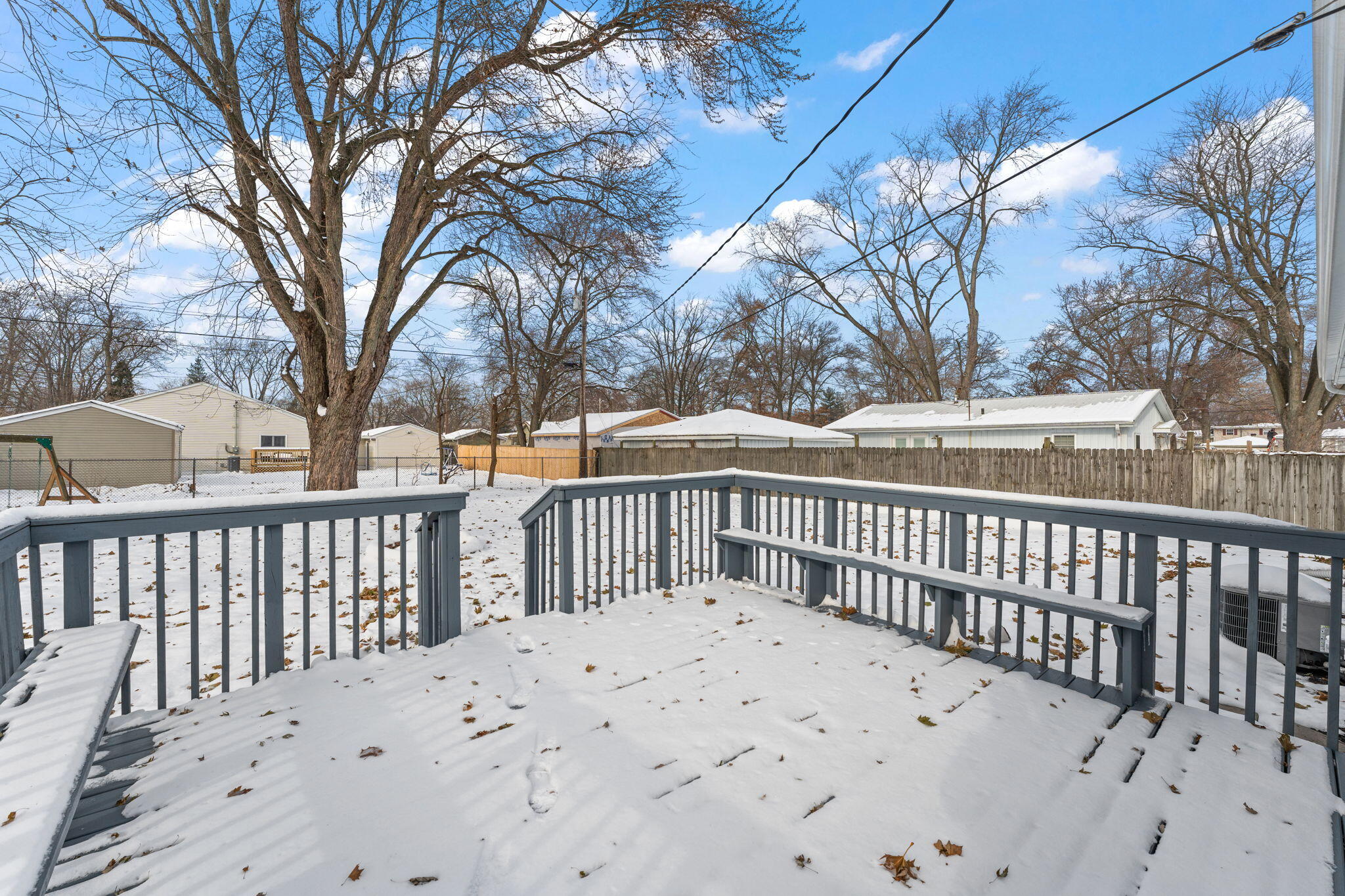 2782 Eleanor Street Portage, IN 46368 - Photo 18 of 20 a view of a wooden roof deck