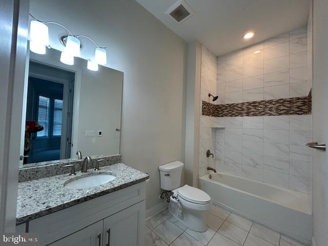 110 Samjan Circle Hightstown, NJ 08520 - Photo 19 of 40 a bathroom with a granite countertop sink a toilet and shower