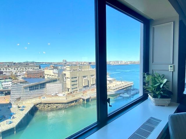 a view of a lake from a balcony