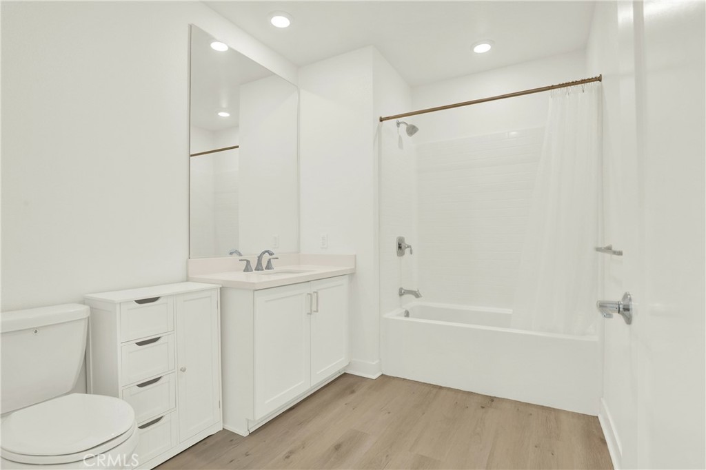 3715 Rivington Irvine, CA 92612 - Photo 20 of 65 a bathroom with a sink a toilet and shower