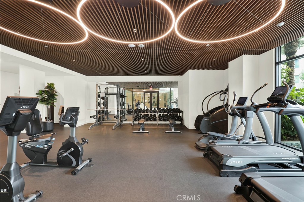 3715 Rivington Irvine, CA 92612 - Photo 50 of 65 a view of a room with gym equipment