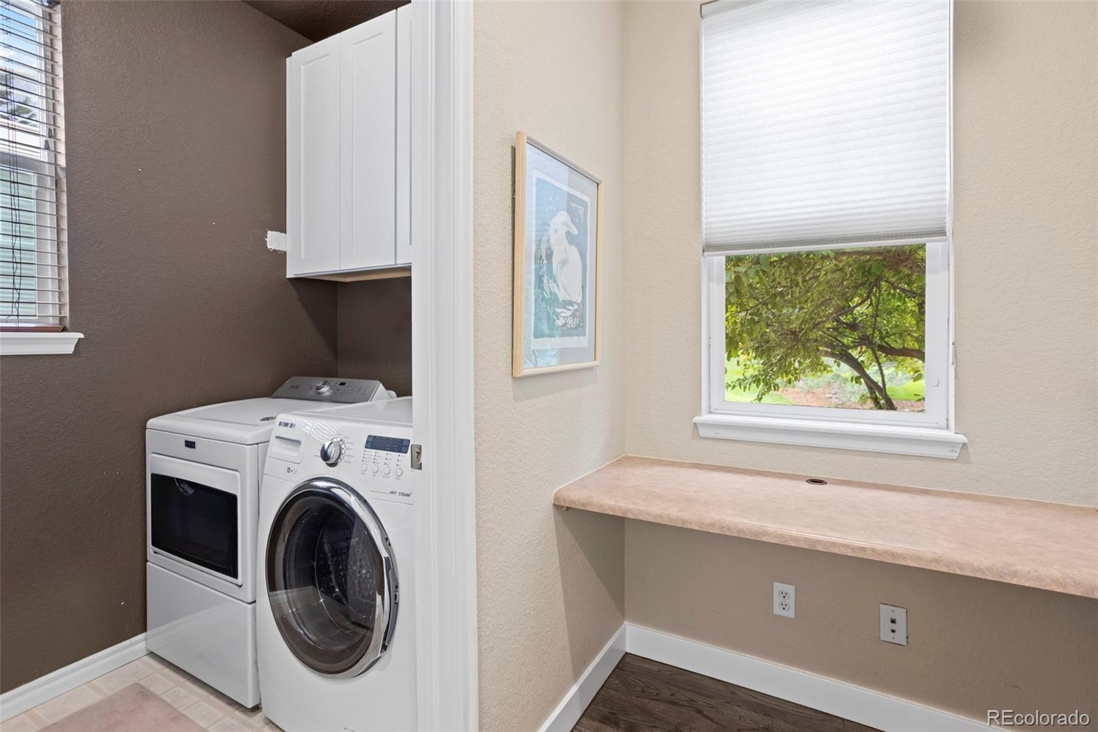10704 Riverbrook Circle Highlands Ranch, CO 80126 - Photo 22 of 40 a utility room with dryer and washer