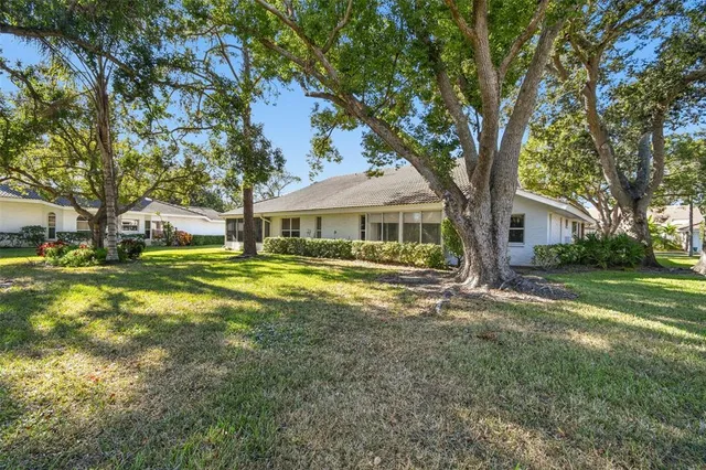 a view of a lake with a mountain in the background
