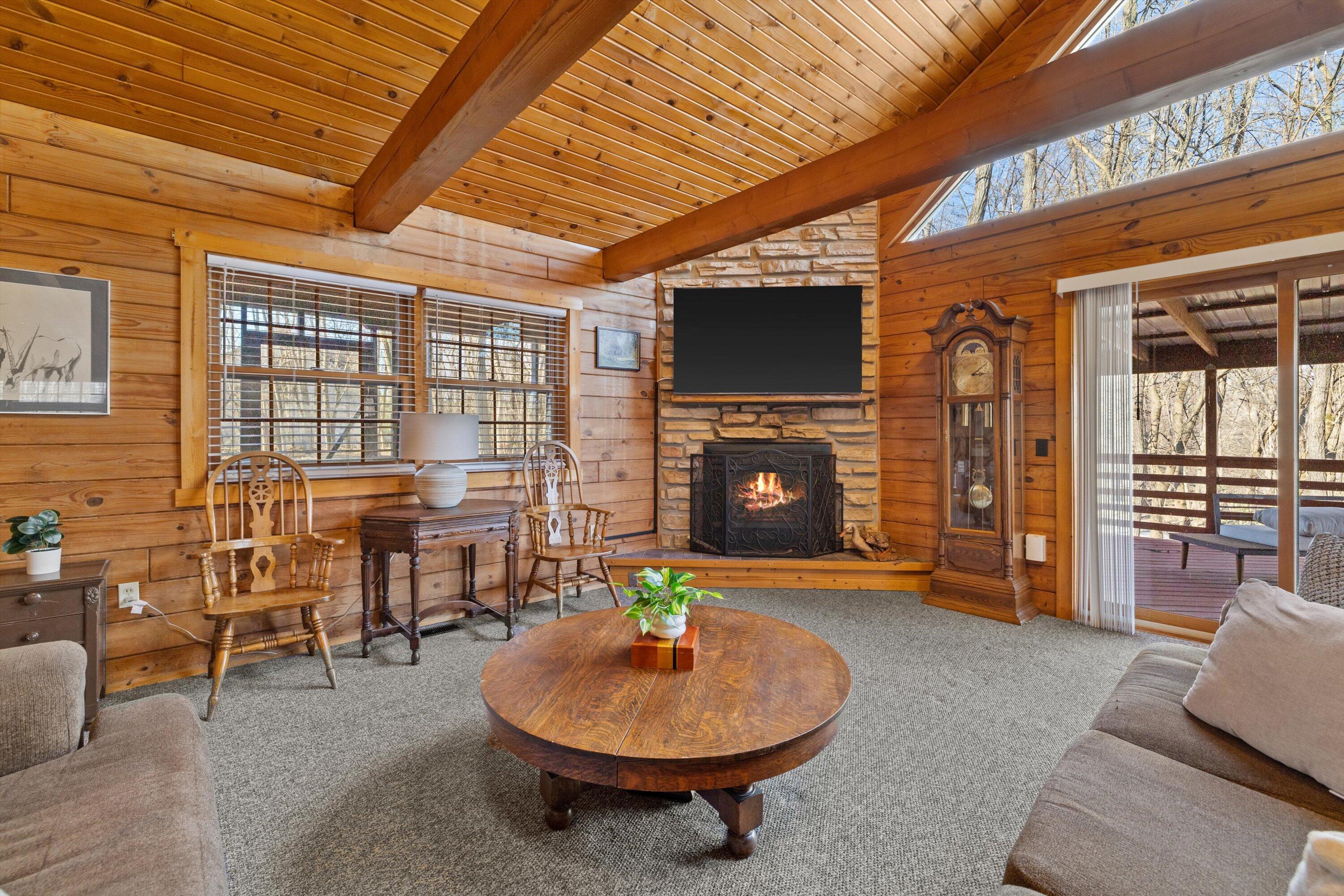 9225 400th Avenue Randall, WI 53128 - Photo 11 of 59 Great Room With Fireplace