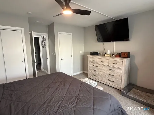 a view of a livingroom with a tv