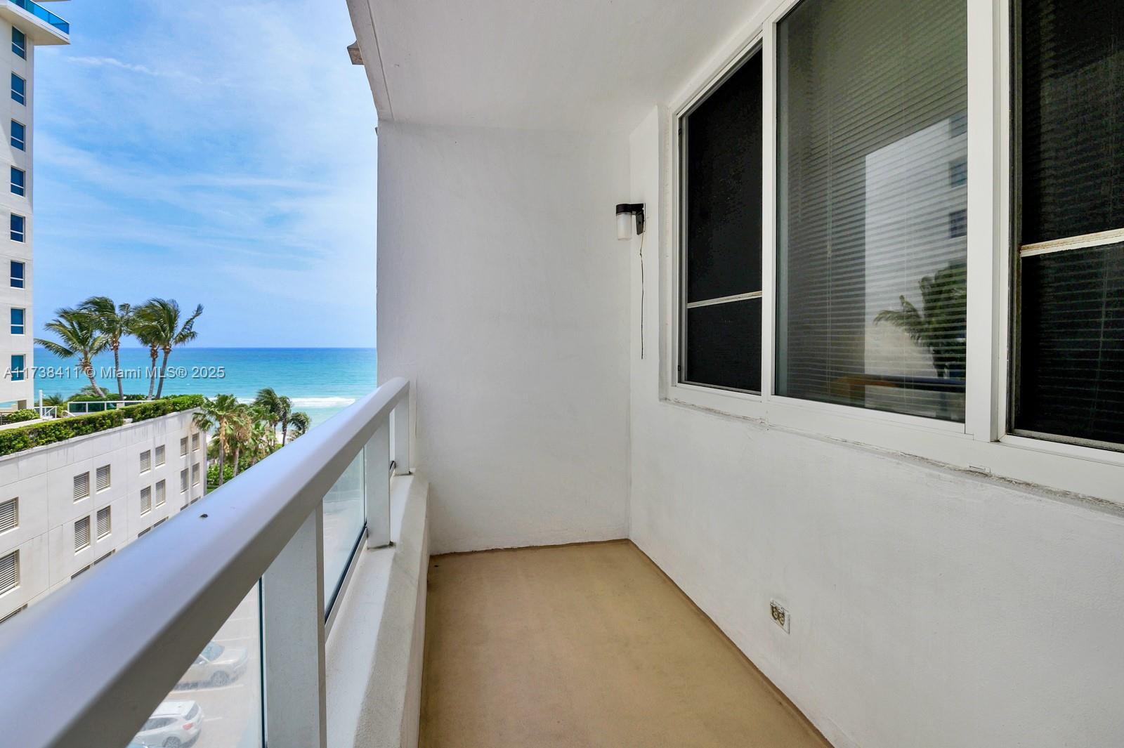 5005 Collins Avenue, Unit 724 Miami Beach, FL 33140 - Photo 4 of 15 a view of balcony