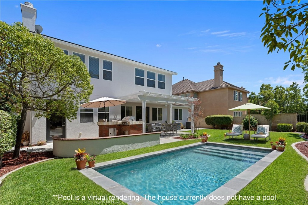 2472 Highwood Road Orange, CA 92867 - Photo 58 of 70 Pool is a digital rendering/virtual staging. It does not currently exist on the property