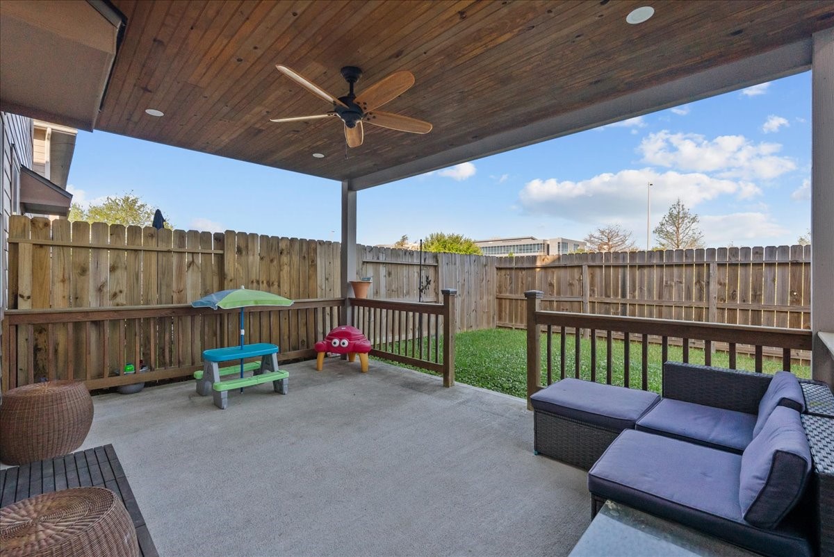 11931 Keystone Spring Way Houston, TX 77089 - Photo 28 of 34 a view of a deck with a patio