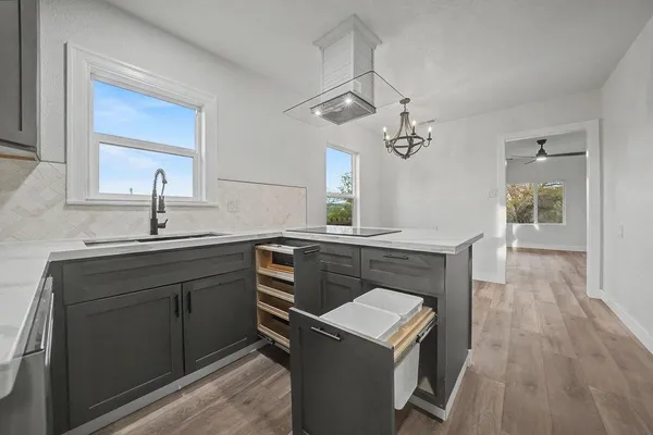 an aerial view of multiple house