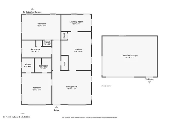 $575,000 | 155 Foothill Drive, Sutter Creek, CA 95685