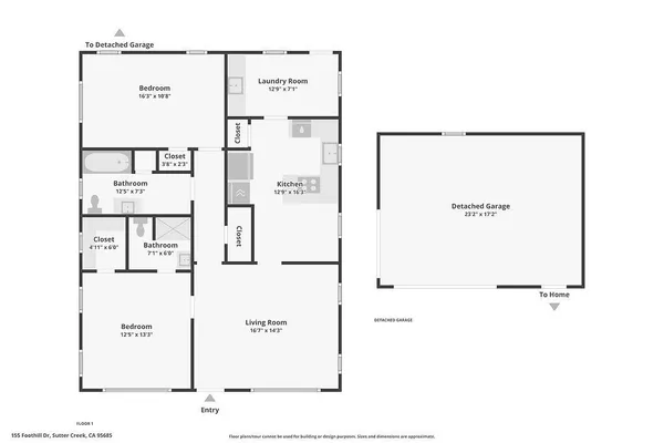 $575,000 | 155 Foothill Drive, Sutter Creek, CA 95685