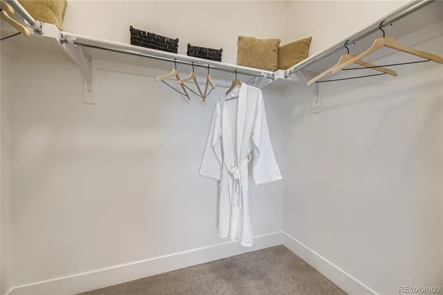 a view of walk in closet