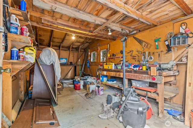 a view of storage and utility room