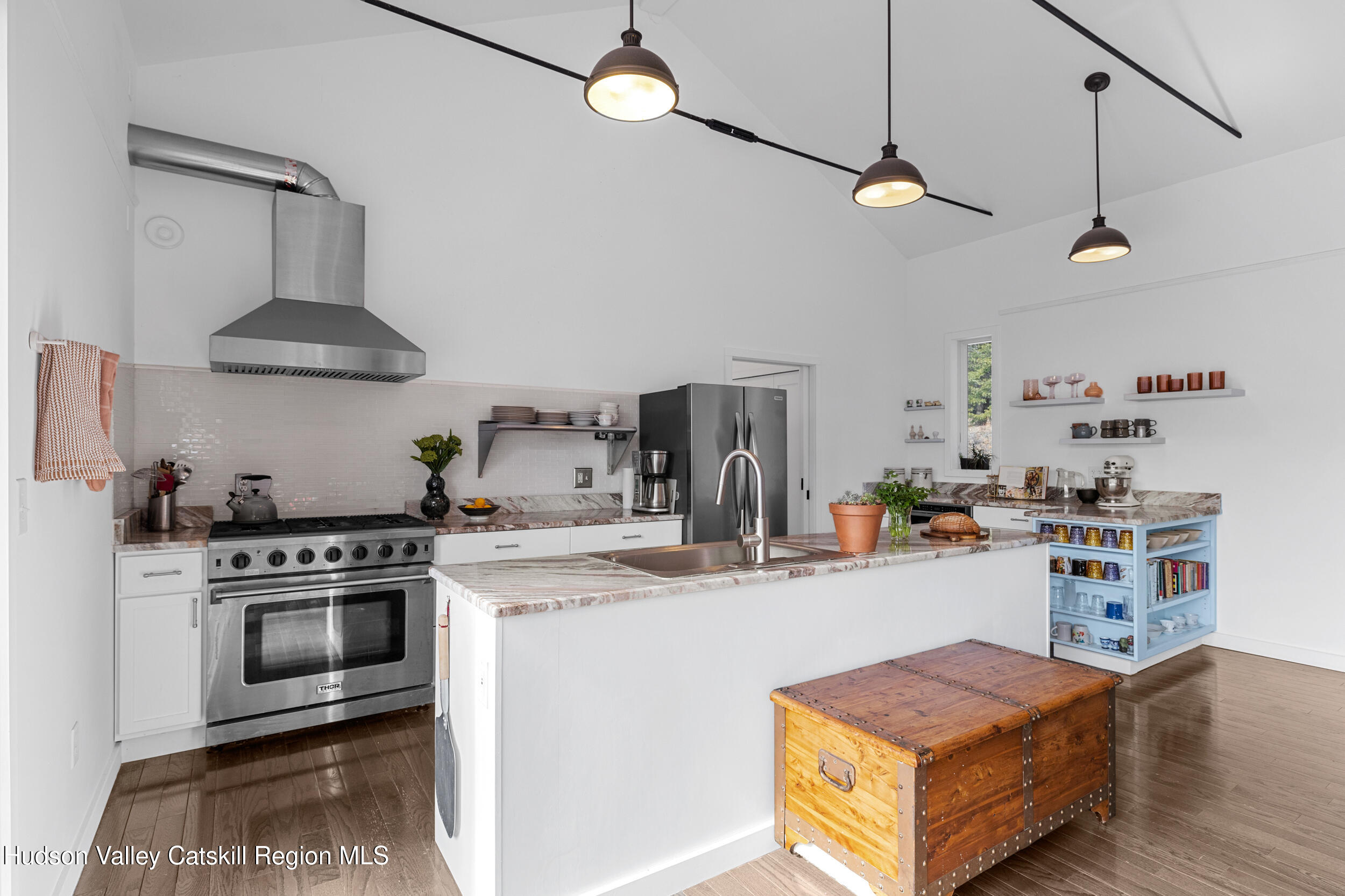184 Haver Road Olivebridge, NY 12461 - Photo 17 of 31 a kitchen with a stove a sink and a refrigerator