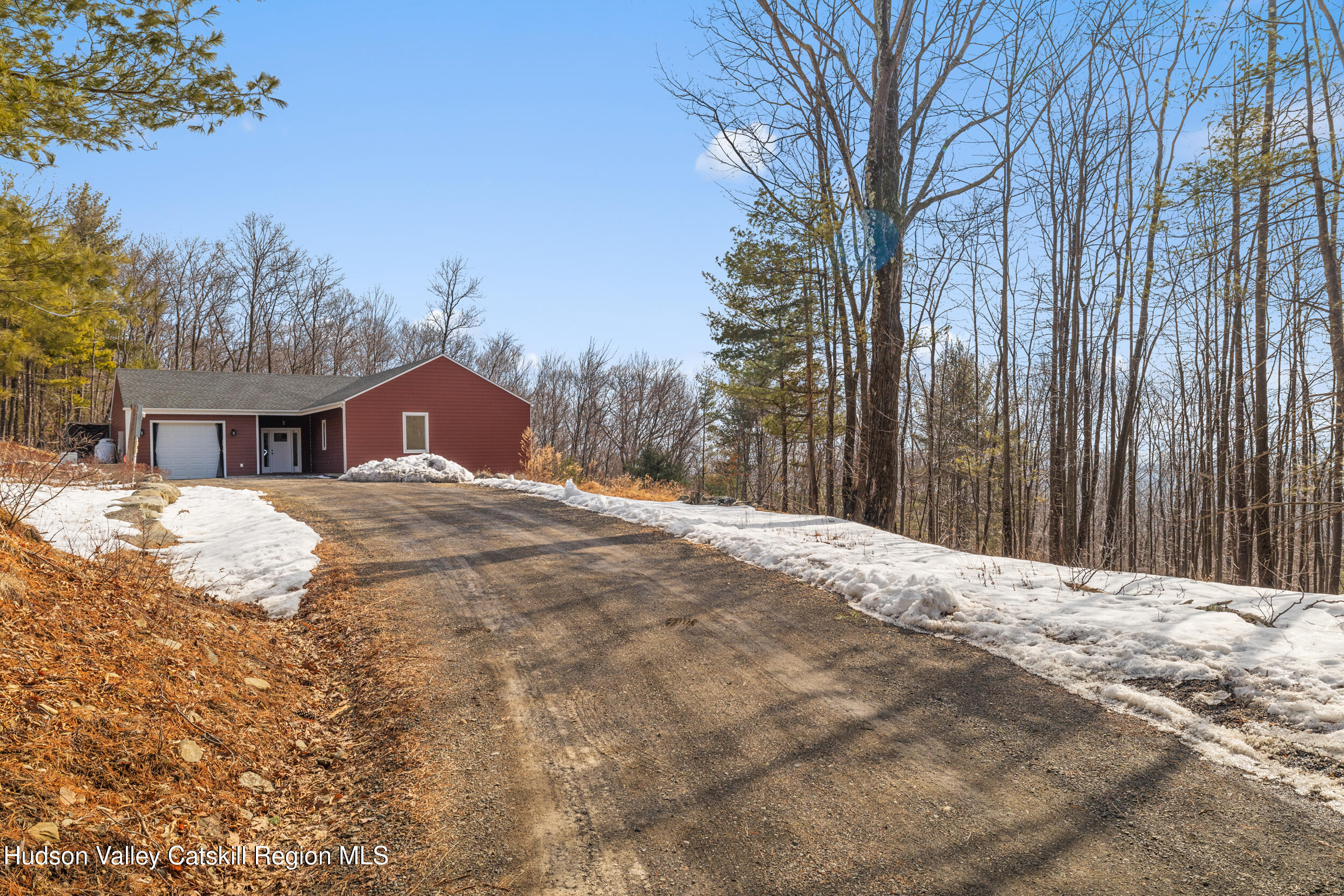 184 Haver Road Olivebridge, NY 12461 - Photo 30 of 31 a view of a house with a yard covered in snow