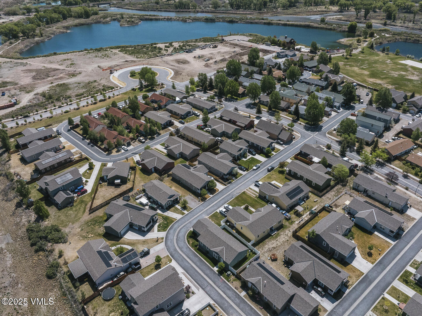 66 Bluegill Loop Gypsum, CO 81637 - Photo 35 of 37 an aerial view of a city with lake view