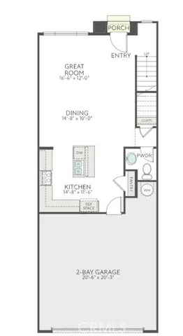 a front view of a building with outdoor space