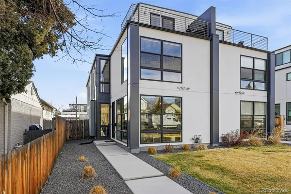 a view of a house with a balcony