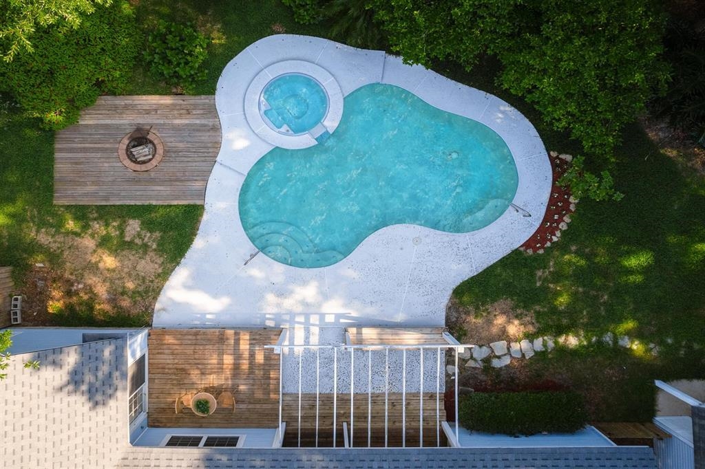 205 Shirley's Way St. Augustine, FL 32086 - Photo 41 of 56 an aerial view of a house with garden space and outdoor seating