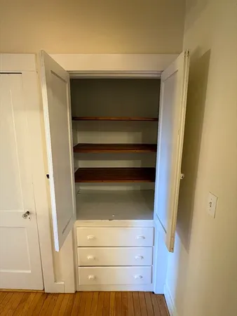 a close view of closet