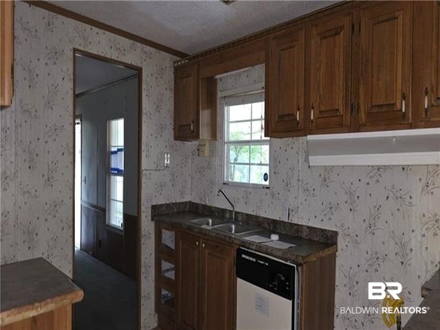 15296 Celeste Road Chunchula, AL 36521 - Photo 3 of 8 Kitchen featuring sink and white dishwasher