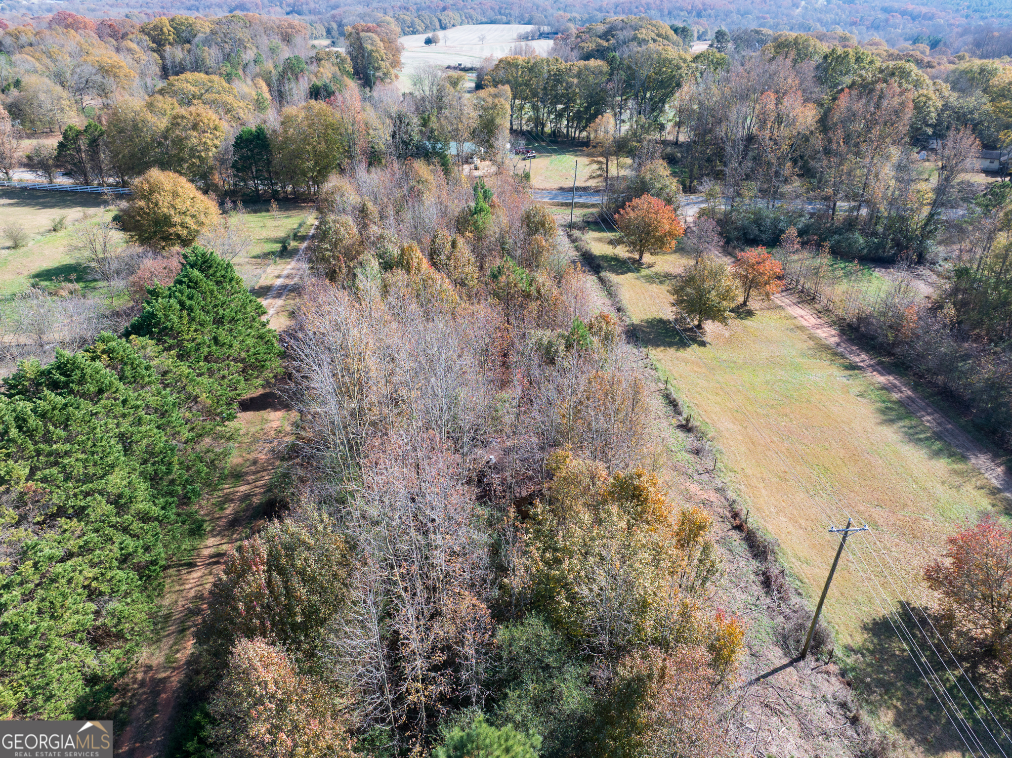6.98-acres New Franklin Church Road Canon, GA 30520 - Photo 3 of 14 an aerial view of residential houses with outdoor space