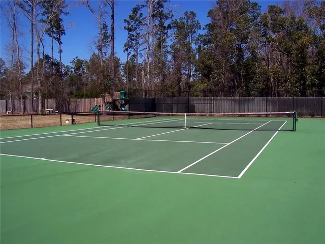 a view of tennis court