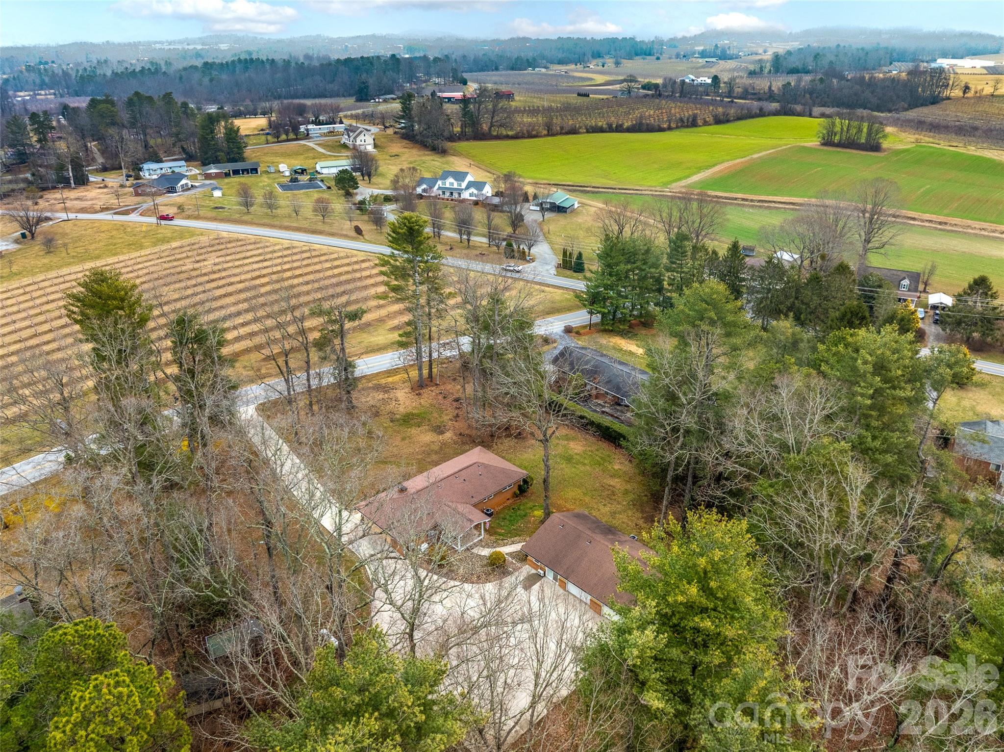 1034 South Orchard Road Flat Rock, NC 28731 - Photo 4 of 30 an aerial view of residential houses with outdoor space and river