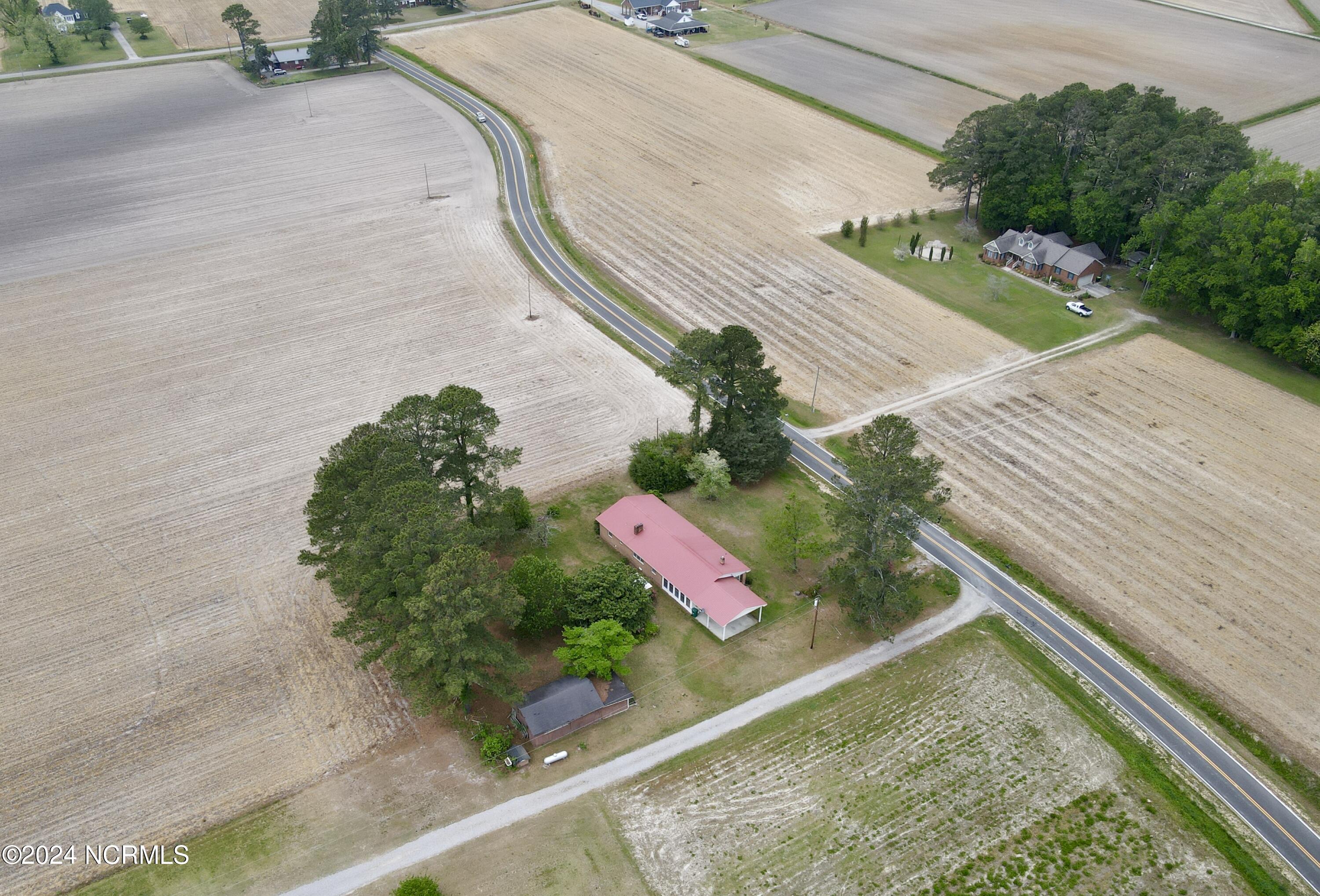 1222 Meadow Branch Road Williamston, NC 27892 - Photo 8 of 39 Back side aerial view