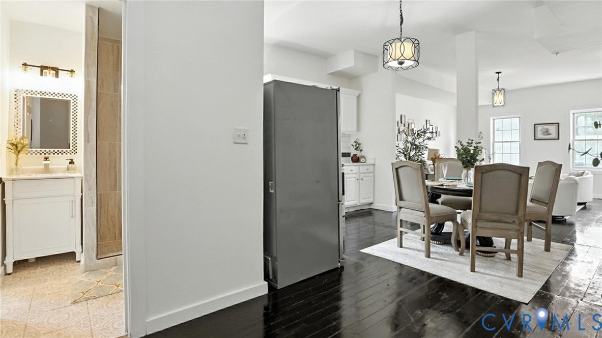 622 Grove Avenue Petersburg, VA 23803 - Photo 8 of 20 a view of a dining room with furniture and wooden floor
