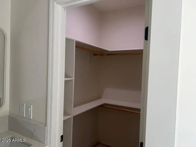 a view of walk in closet