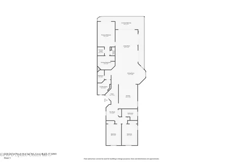 a picture of a room with a white wall and a painting