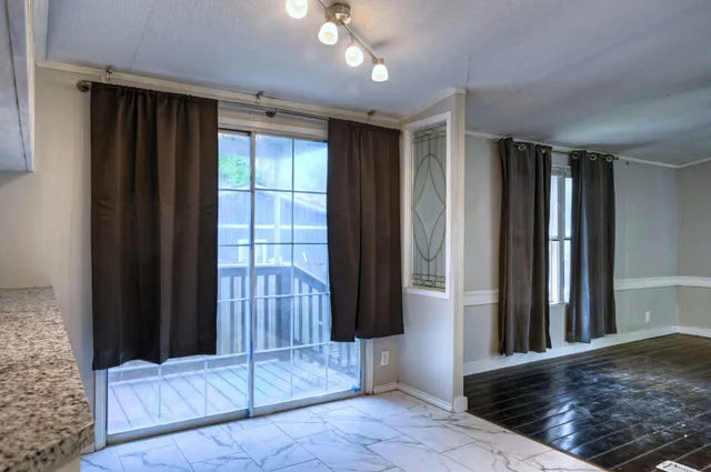 a view of front door