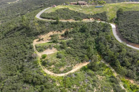 a view of a mountain with an outdoor space