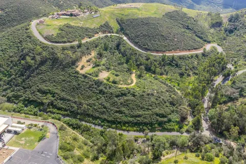 a view of a lake in the background
