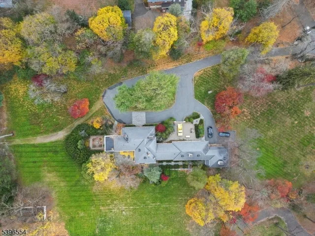 a bird view of a house