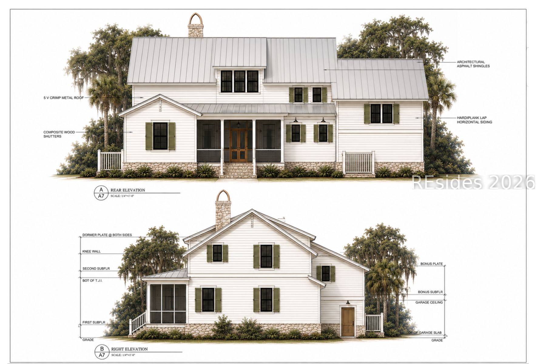 1 Garfields Way Bluffton, SC 29910 - Photo 27 of 32 PROPOSED CONSTRUCTION - Rendering AI generated