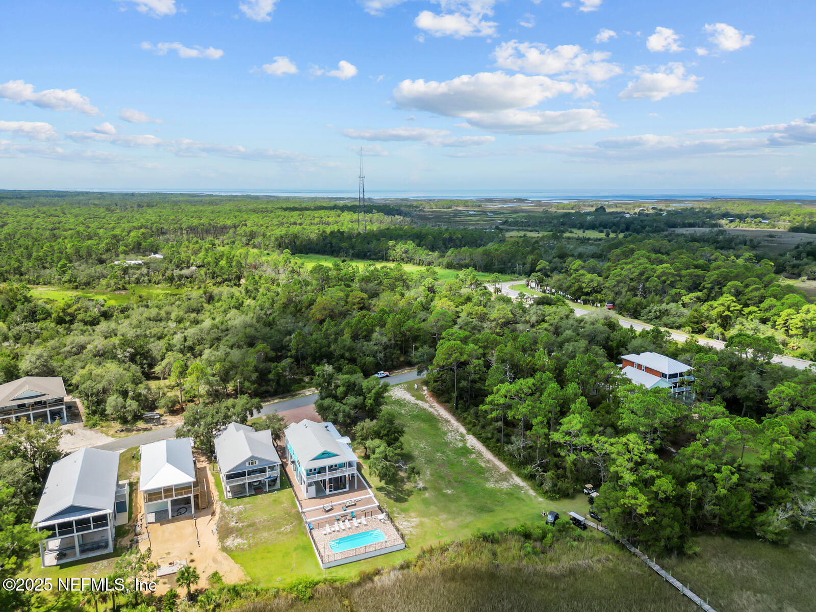 0 Southwest 279th Avenue Steinhatchee, FL 32359 - Photo 10 of 20 an aerial view of residential houses with outdoor space and trees
