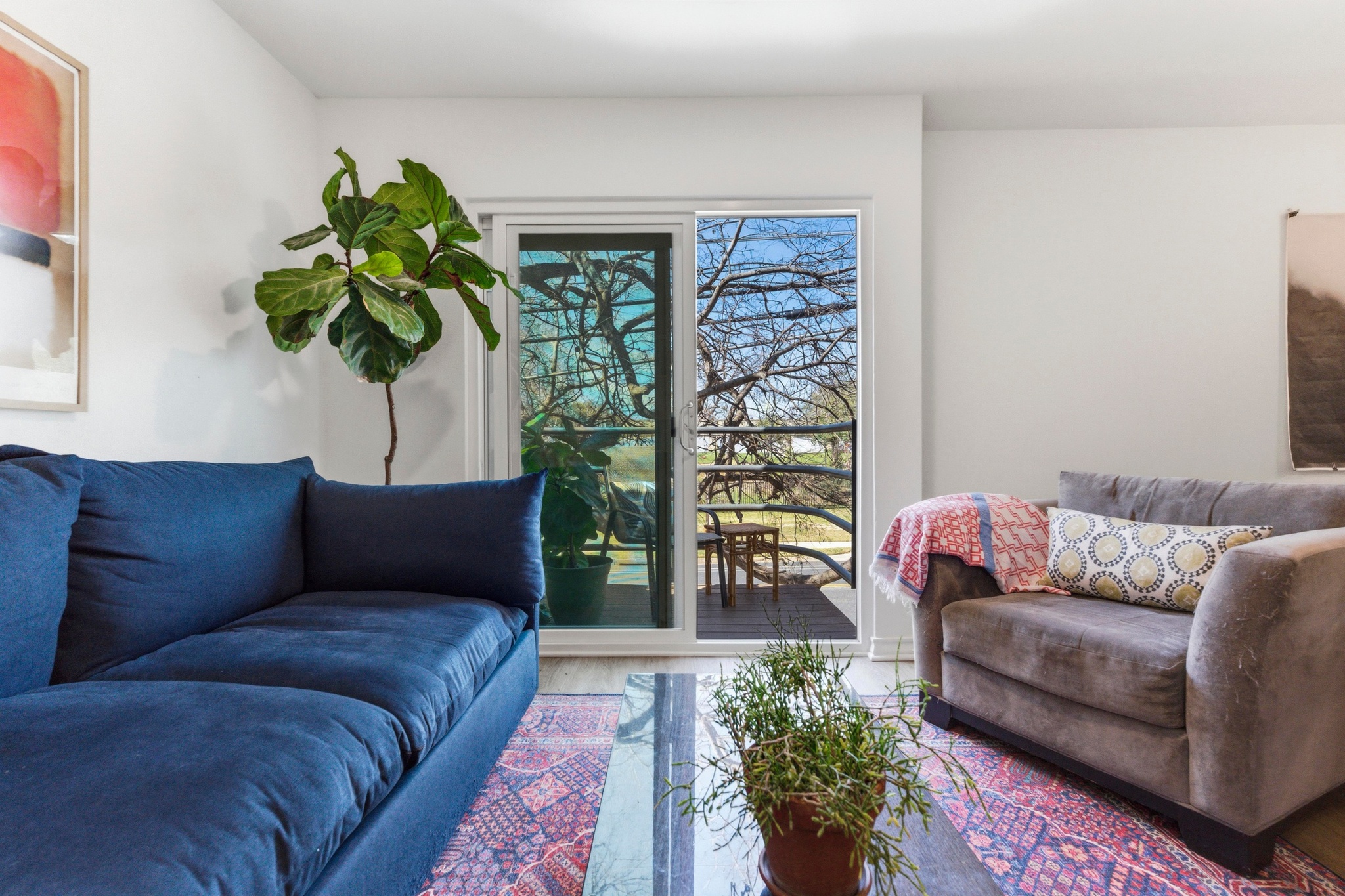 2605 Enfield Road, Unit 218 Austin, TX 78703 - Photo 5 of 26 a living room with furniture plant and a potted plant