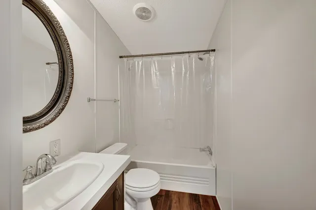 a view of outdoor space with wooden deck